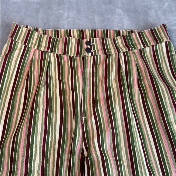 NWOT Lucy & Yak Addison Jeans Organic Twill Elm Stripe Size W36 - Picture 4 of 15